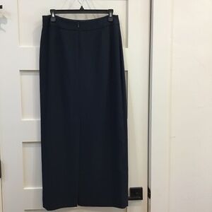 Liz Claiborne Maxi Lined Navy Blue Classic Skirt